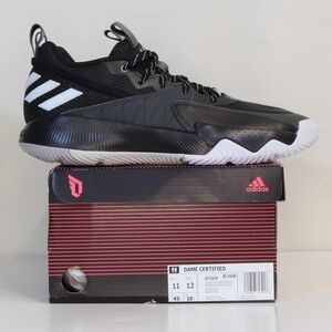 Adidas Mens Black White Dame Certified Basketball Shoe NIB